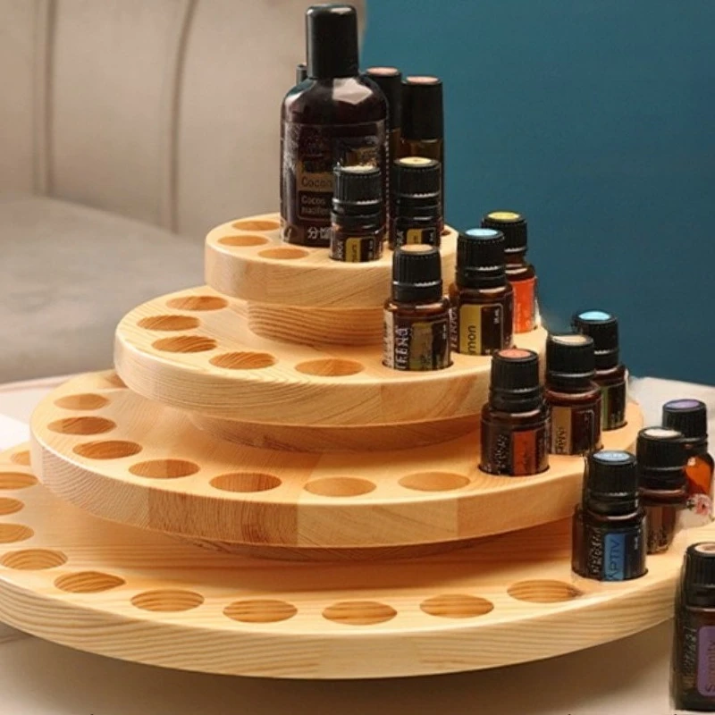 63 Grid Essential Oil Rack Rotatable 4 Layers Storage Racks Solid Wood Aromatherapy Display Racks Simple Portable Storage Shelf
63 Grid Essential Oil Rack Rotatable 4 Layers Storage Racks Solid Wood Aromatherapy Display Racks Simple Portable Storage Shelf