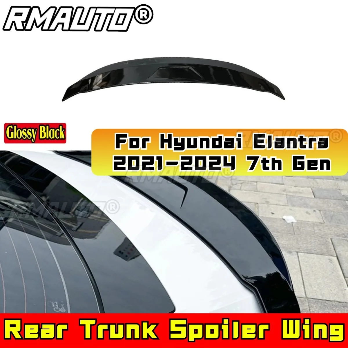 For Hyundai Rear Trunk Spoiler Wing Rear Roof Spoiler Roof Wing Body Kit for Hyundai Elantra 2021-2024 7th Gen Car Accessories
For Hyundai Rear Trunk Spoiler Wing Rear Roof Spoiler Roof Wing Body Kit for Hyundai Elantra 2021-2024 7th Gen Car Accessories