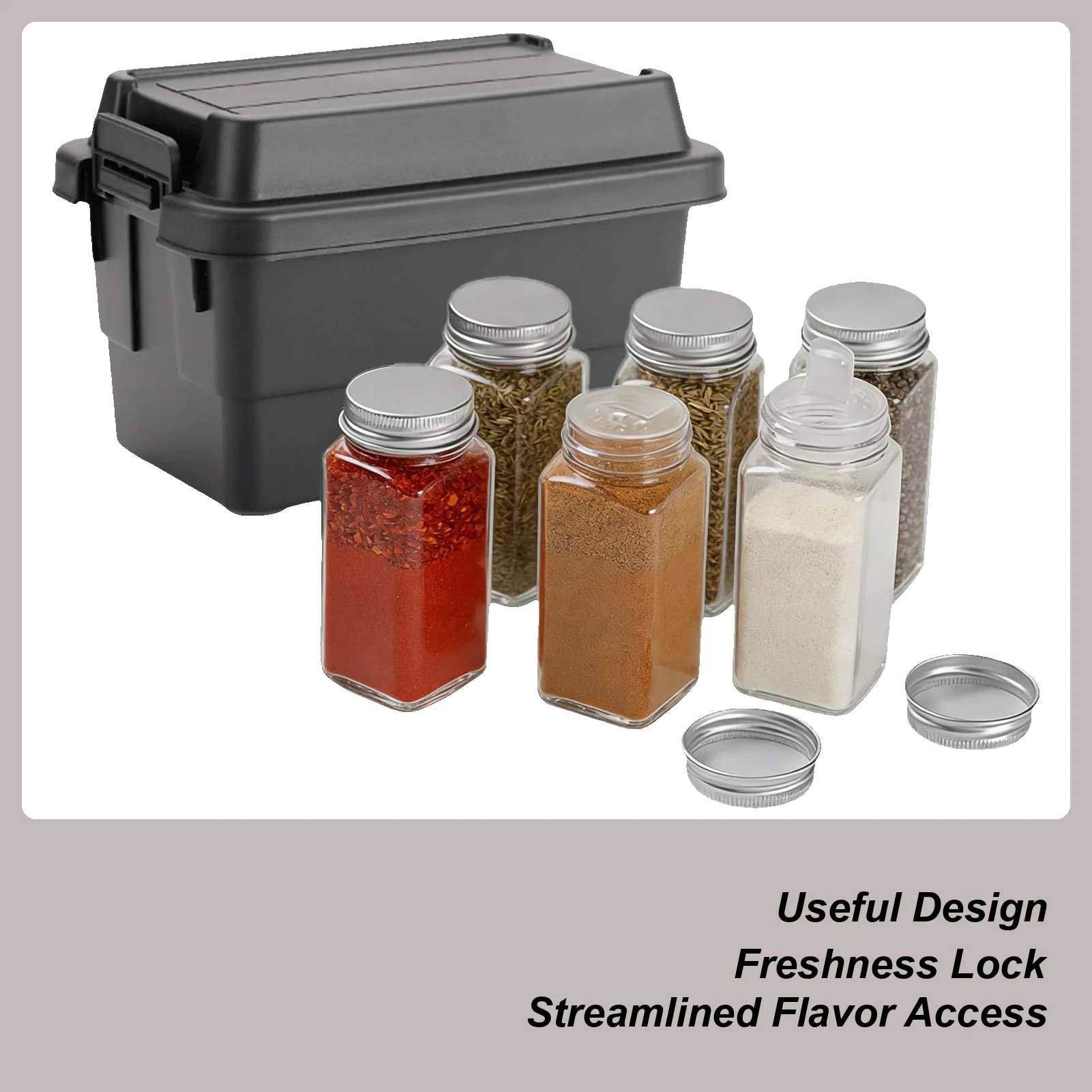 Портативный набор для приправ для кемпинга с кейсом, герметичные баночки для специй для приготовления пищи на природе, барбекю, походов, пикников
Портативный набор для приправ для кемпинга с кейсом, герметичные баночки для специй для приготовления пищи на природе, барбекю, походов, пикников