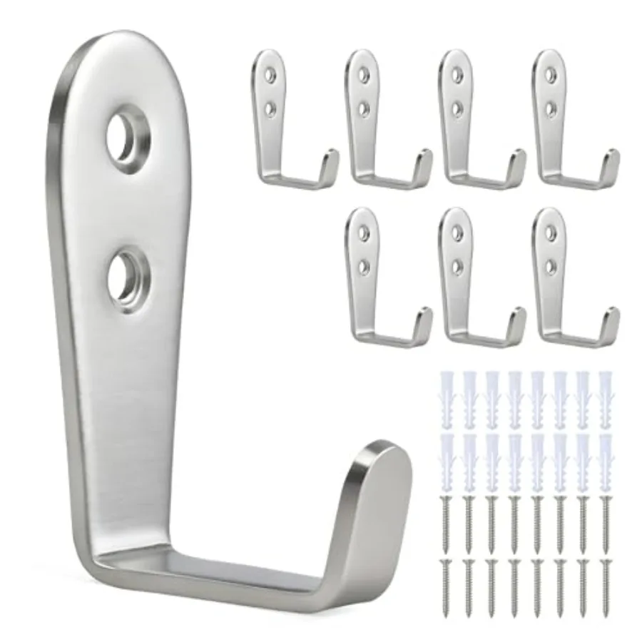 8 Pcs Stainless Steel s for Hanging, Heavy Duty, Wall s Key Holder Wall Mount Hanger Coat Garage Storage Screw Utility s
8 Pcs Stainless Steel s for Hanging, Heavy Duty, Wall s Key Holder Wall Mount Hanger Coat Garage Storage Screw Utility s
