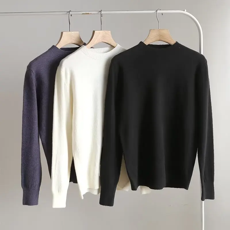 Women 2023 Autumn New Fashionable All-match Casual Knitted Pullover Retro Long Sleeve Chic Round Neck Loose Top Mujer
Women 2023 Autumn New Fashionable All-match Casual Knitted Pullover Retro Long Sleeve Chic Round Neck Loose Top Mujer
