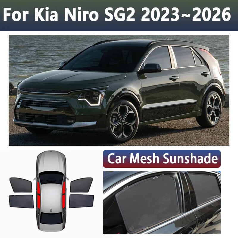 Car Sun Visor For Kia Niro SG2 2023~2026 2024 2025 Magnetic Mesh Sunshade Sunscreen Window Privacy Curtains Cover Accessories
Car Sun Visor For Kia Niro SG2 2023~2026 2024 2025 Magnetic Mesh Sunshade Sunscreen Window Privacy Curtains Cover Accessories