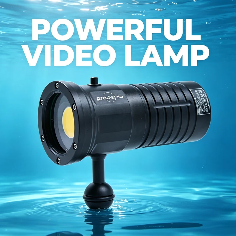 PROZHAOZHU DL-V50 12000LM Technical Dive Video Light COB 120° Wide Angle IP68 200M Waterproof Rechargeable
PROZHAOZHU DL-V50 12000LM Technical Dive Video Light COB 120° Wide Angle IP68 200M Waterproof Rechargeable