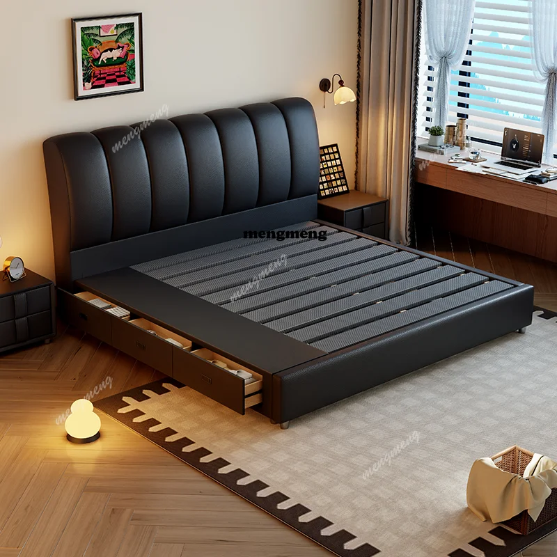 Black Design Double Bed Decoration Minimalist Pliable Storage Double Bed Frame Wooden Modern Cama Matrimonial Furniture For Home
Black Design Double Bed Decoration Minimalist Pliable Storage Double Bed Frame Wooden Modern Cama Matrimonial Furniture For Home