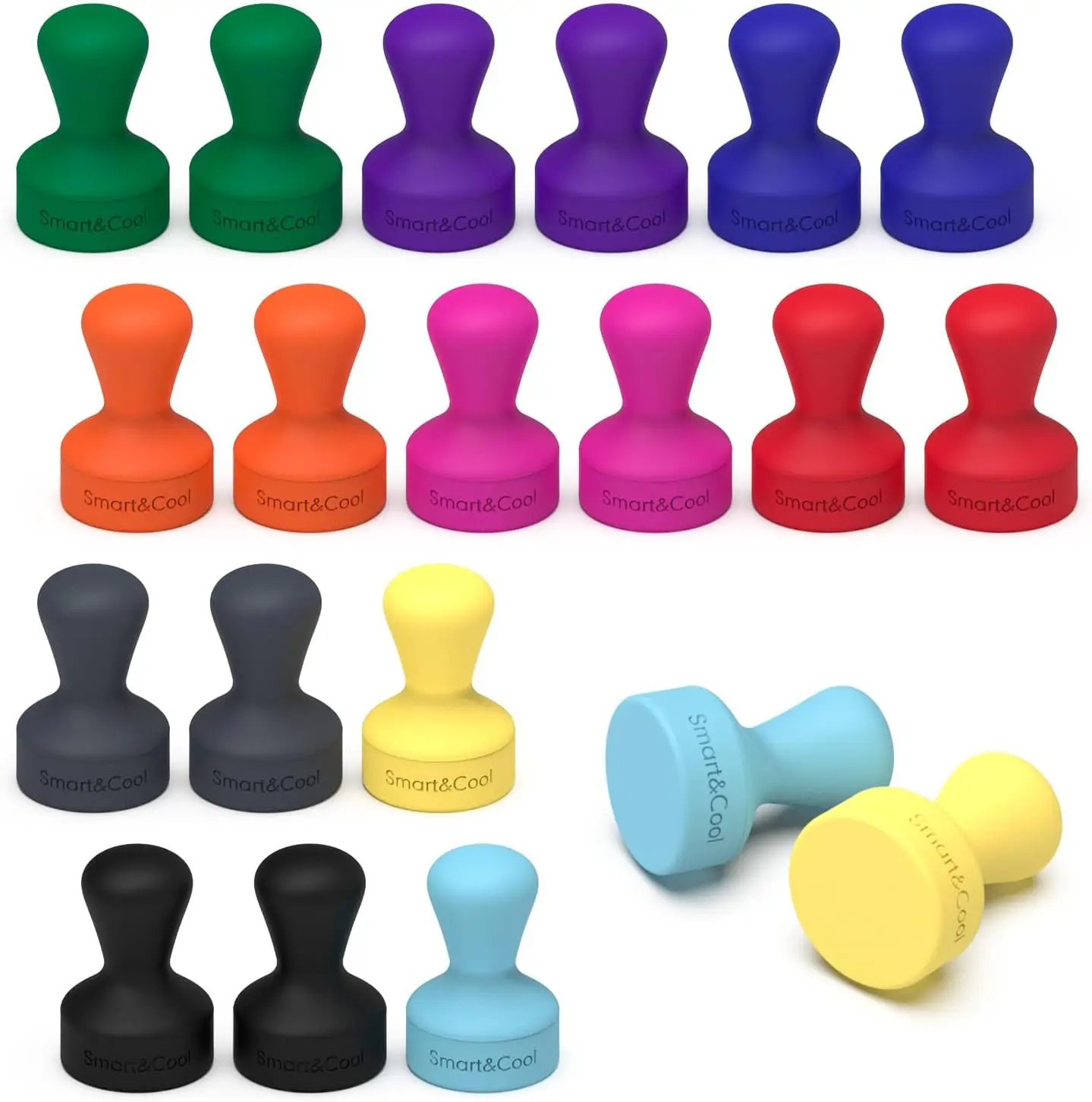 Silicone Push Pin Magnets, Anti Scratch Fridge Magnets for Whiteboard, Office, Classroom, 20 Pack Multi
Silicone Push Pin Magnets, Anti Scratch Fridge Magnets for Whiteboard, Office, Classroom, 20 Pack Multi