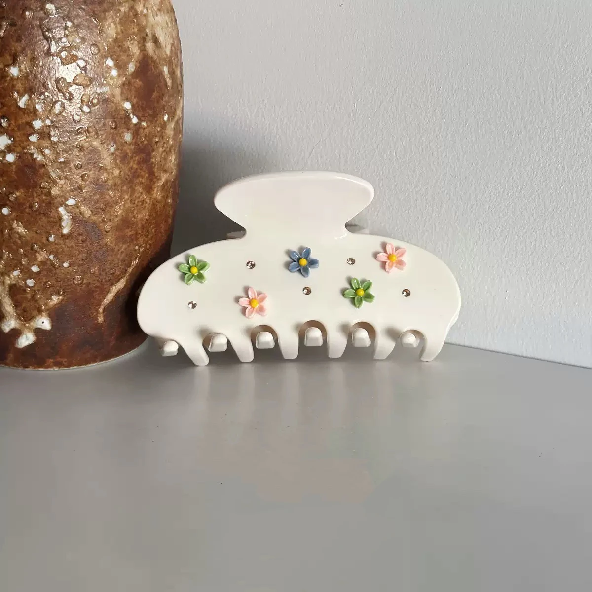 New Flower Rhinestone Hair Clip Hair Claw Acetate Hair Crabs Fashion Hair Accessories for Long Hair Floral Barrettes Gift
New Flower Rhinestone Hair Clip Hair Claw Acetate Hair Crabs Fashion Hair Accessories for Long Hair Floral Barrettes Gift