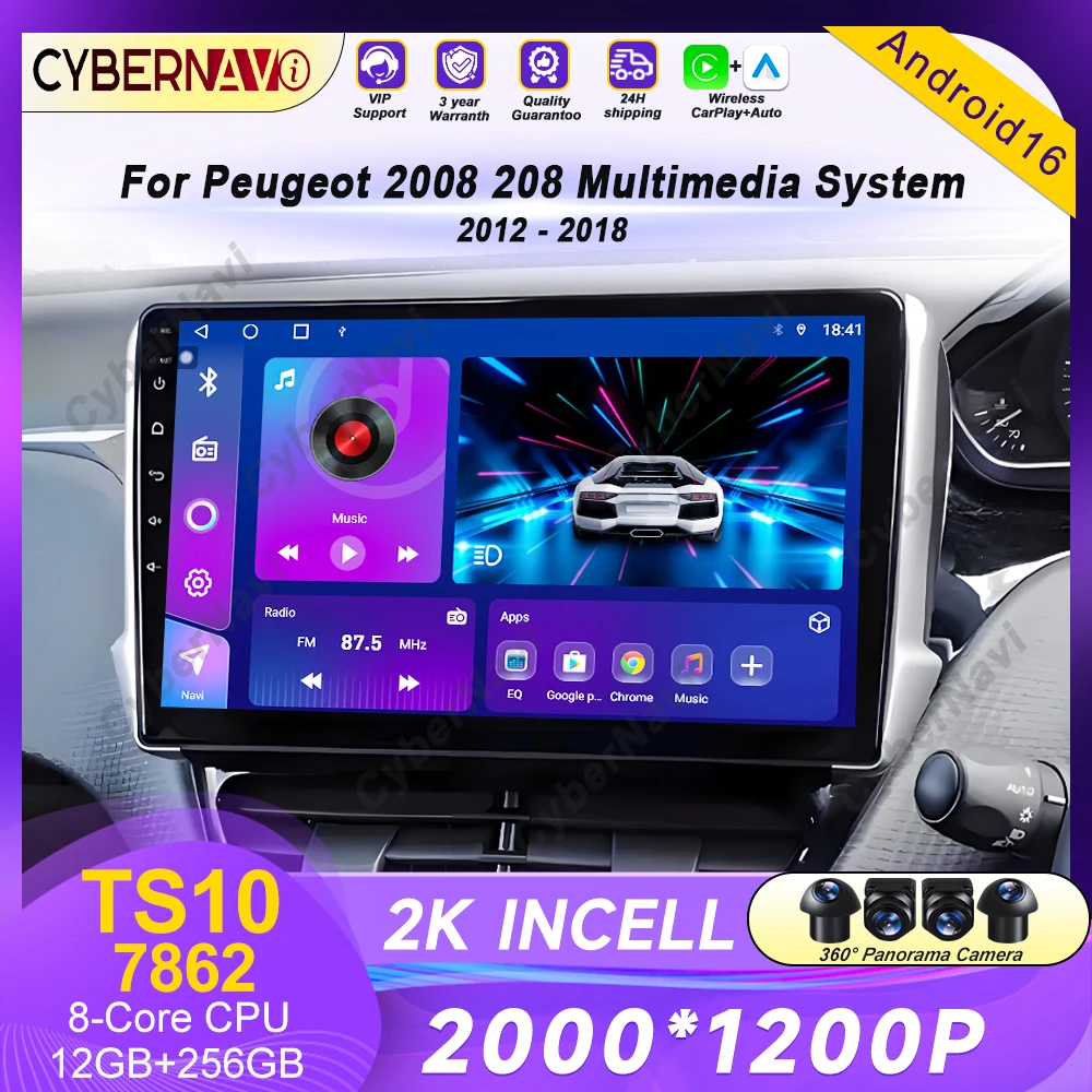 Car Radio Android Video For Peugeot 2008 208 Multimedia System 2012 - 2018 GPS Navigation Autoradio WIFI 4G Carplay BT No 2 din
Car Radio Android Video For Peugeot 2008 208 Multimedia System 2012 - 2018 GPS Navigation Autoradio WIFI 4G Carplay BT No 2 din