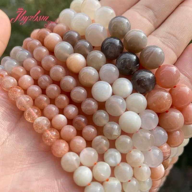 6/8/10mm Smooth Round Rainbow Multicolor Natural Stone Beads Moonstone for DIY Accessories Necklace Bracelets Jewelry Making 15"
6/8/10mm Smooth Round Rainbow Multicolor Natural Stone Beads Moonstone for DIY Accessories Necklace Bracelets Jewelry Making 15"