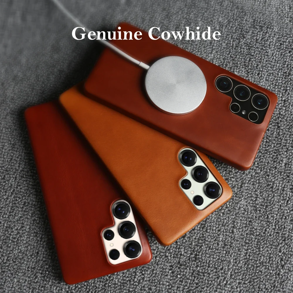 Retro for Magsafe Case For Samsung Galaxy S26 S25 Edge S24 S23 Ultra S22 S21 S20 FE Luxury Genuine Leather Magnetic Cover Funda
Retro for Magsafe Case For Samsung Galaxy S26 S25 Edge S24 S23 Ultra S22 S21 S20 FE Luxury Genuine Leather Magnetic Cover Funda