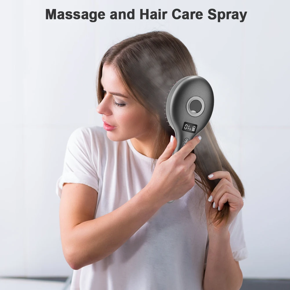 Electric Spray Massage Comb Hair Growth Vibration Head Massager Brush LED Anti Hair Loss Scalp Liquid Medicine Atomizing Comb 
Electric Spray Massage Comb Hair Growth Vibration Head Massager Brush LED Anti Hair Loss Scalp Liquid Medicine Atomizing Comb