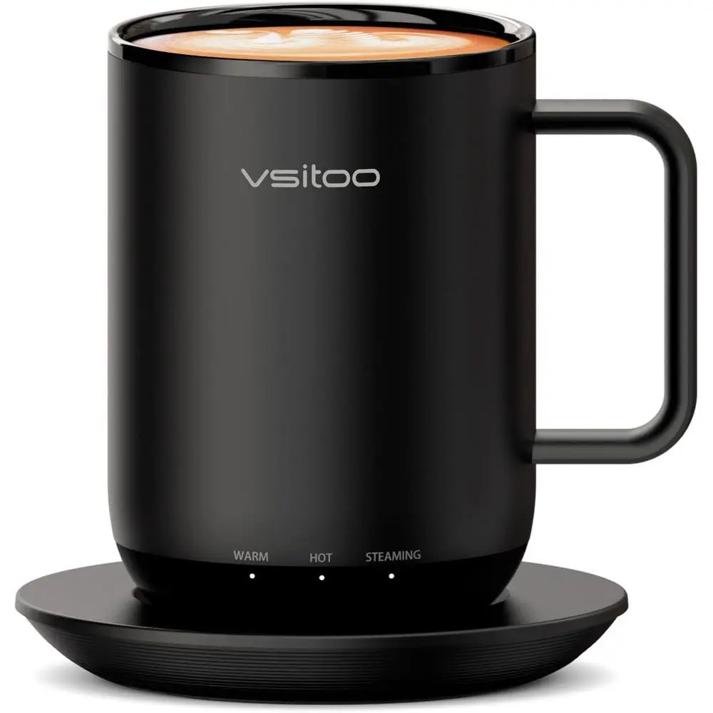 14oz Heated Coffee Mug - Temperature Control Smart Mug with Warmer, Auto-Sensing AI Heats Drinks to 120-150°F, Hands-Free. Ideal
14oz Heated Coffee Mug - Temperature Control Smart Mug with Warmer, Auto-Sensing AI Heats Drinks to 120-150°F, Hands-Free. Ideal
