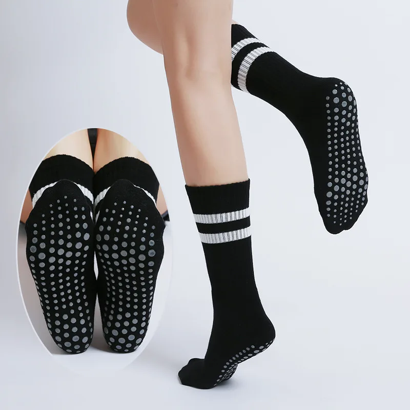 Women Non-slip Yoga Socks Mid-tube Breathable Pilates Sports Socks Ladies Cotton Fitness Dance Ballet Indoor Floor Socks
Women Non-slip Yoga Socks Mid-tube Breathable Pilates Sports Socks Ladies Cotton Fitness Dance Ballet Indoor Floor Socks