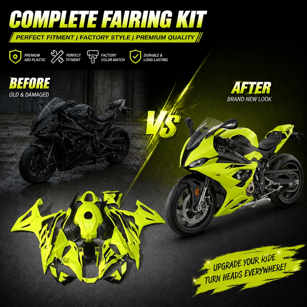 For BMW S1000 RR 2023202424 Customized Fairing Kit High Precision Injection Molded Bodywork Shells Complete Motorbike Plastics
For BMW S1000 RR 2023202424 Customized Fairing Kit High Precision Injection Molded Bodywork Shells Complete Motorbike Plastics