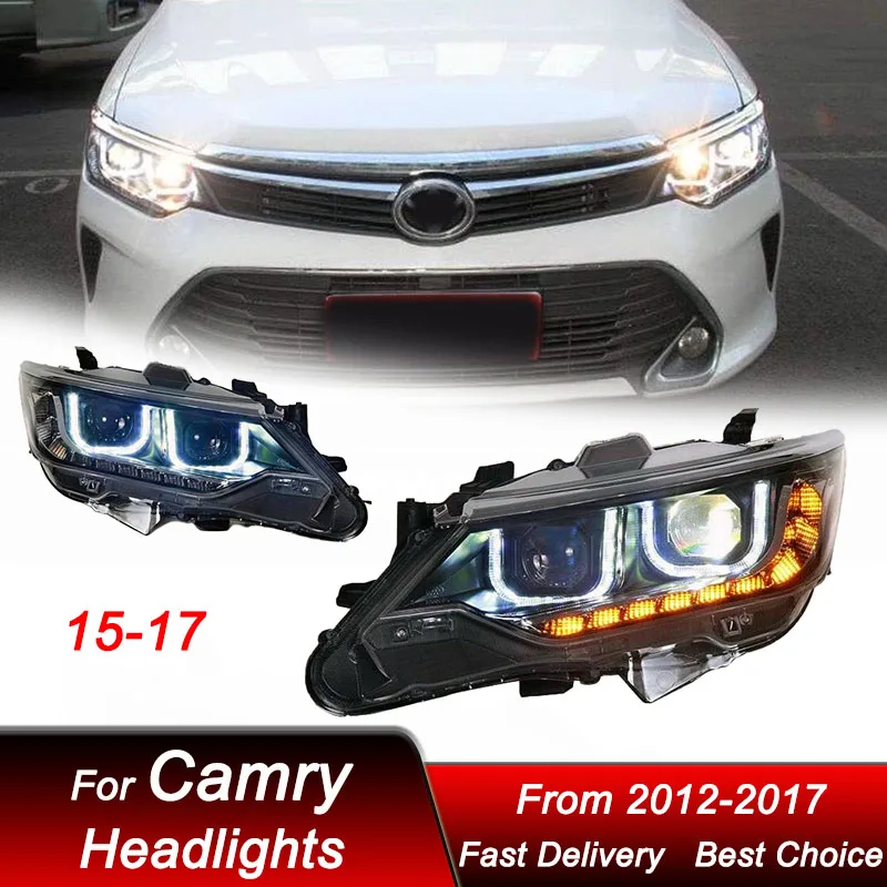 Pop Car Headlights For Toyota Camry 2012-2017 New Style Full LED Headlamp Assembly High Configure Projector Lens Accessories Kit
Pop Car Headlights For Toyota Camry 2012-2017 New Style Full LED Headlamp Assembly High Configure Projector Lens Accessories Kit