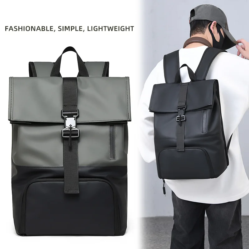 Fashion Roll Cover Backpack Men's Roll Top Roll Top Computer Waterproof Travel Backpack Outdoor Large Capacity Student Schoolbag
Fashion Roll Cover Backpack Men's Roll Top Roll Top Computer Waterproof Travel Backpack Outdoor Large Capacity Student Schoolbag