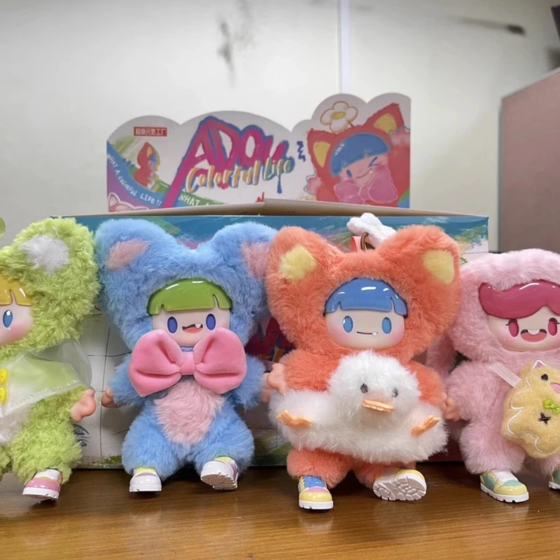 Adou V2 Colorful Life Series, плюшевая виниловая слепая коробка Kawaii Surprise, пушистая аниме-сумка, детский подарок на день рождения, загадочная коробка, игрушка-подвеска
Adou V2 Colorful Life Series, плюшевая виниловая слепая коробка Kawaii Surprise, пушистая аниме-сумка, детский подарок на день рождения, загадочная коробка, игрушка-подвеска