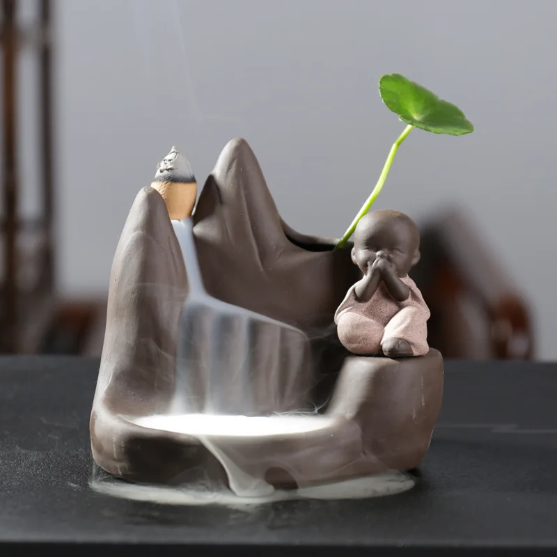 The Little Monk Purple Clay водопад Backflow благовония счастливый домашний декор настольное украшение
The Little Monk Purple Clay водопад Backflow благовония счастливый домашний декор настольное украшение