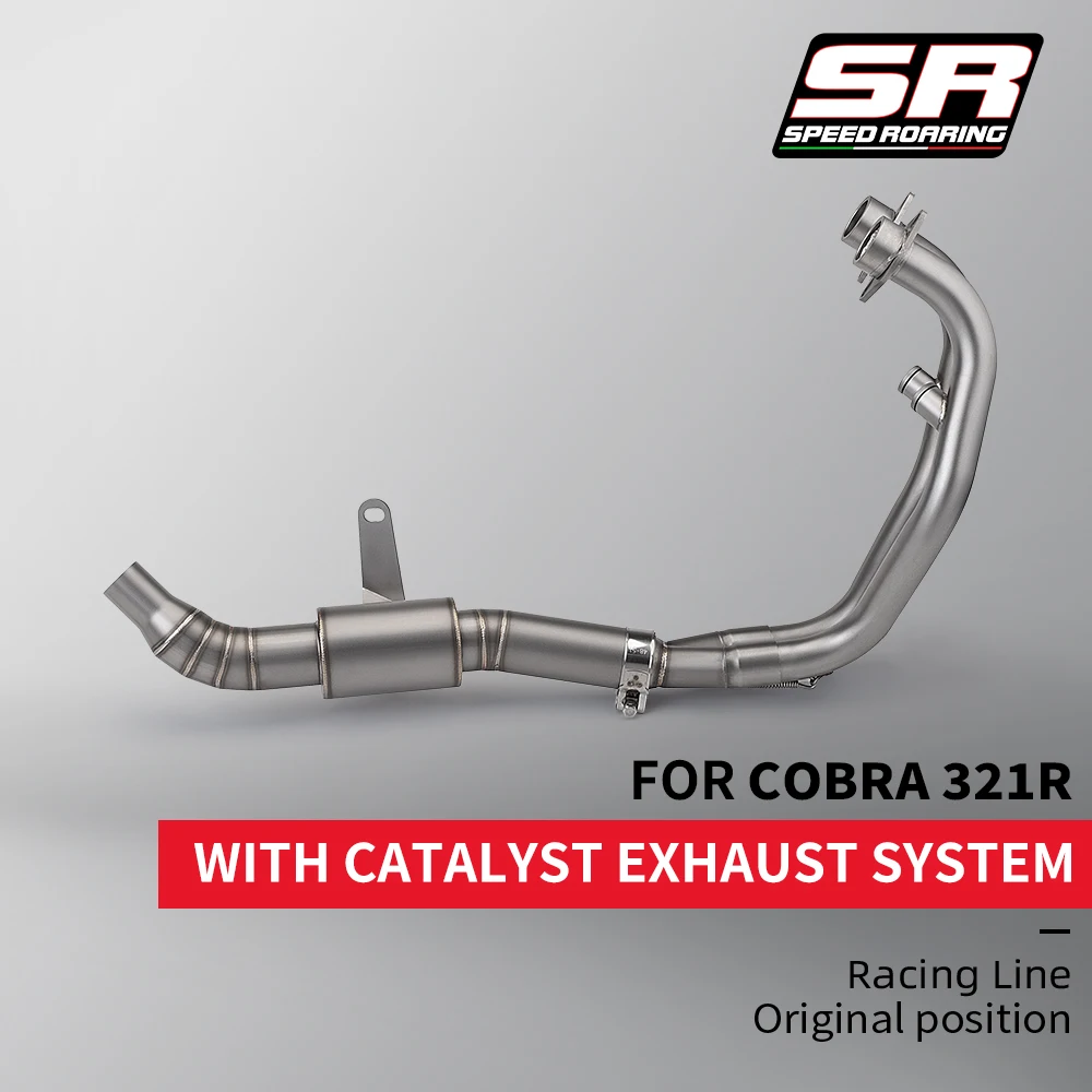 Slip-On Front Link Pipe Full Exhaust System For KOVE COBRA 321R 300CC Racing Line Modified Exhaust Manifold Original Position
Slip-On Front Link Pipe Full Exhaust System For KOVE COBRA 321R 300CC Racing Line Modified Exhaust Manifold Original Position