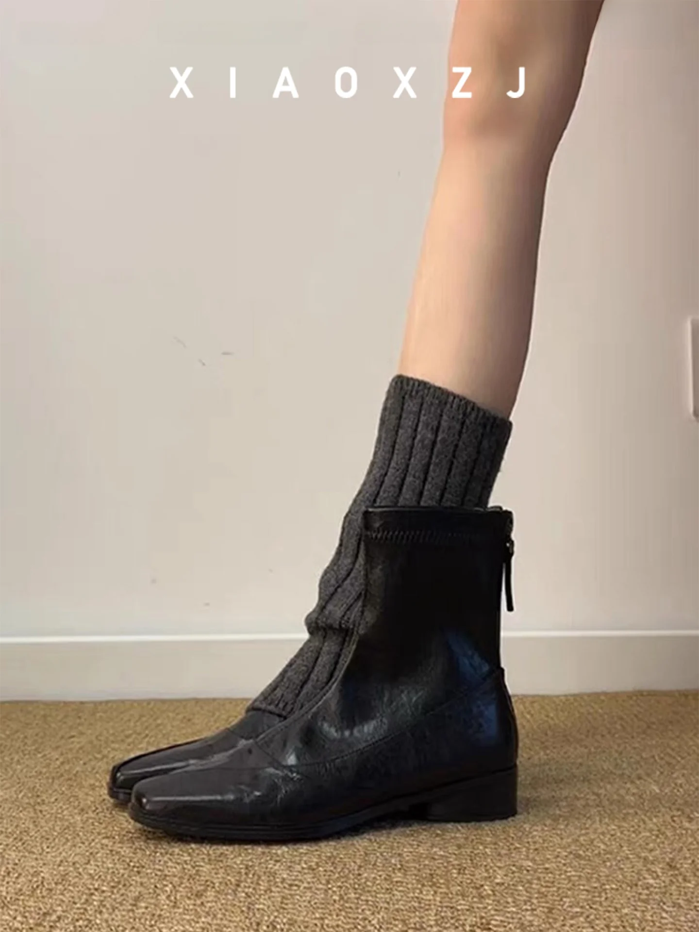 Soft Leather Boots Women's Winter Faion Boots ort Square Head Slim Sli Low Heel Comfortable Rubber Outsole
Soft Leather Boots Women's Winter Faion Boots ort Square Head Slim Sli Low Heel Comfortable Rubber Outsole