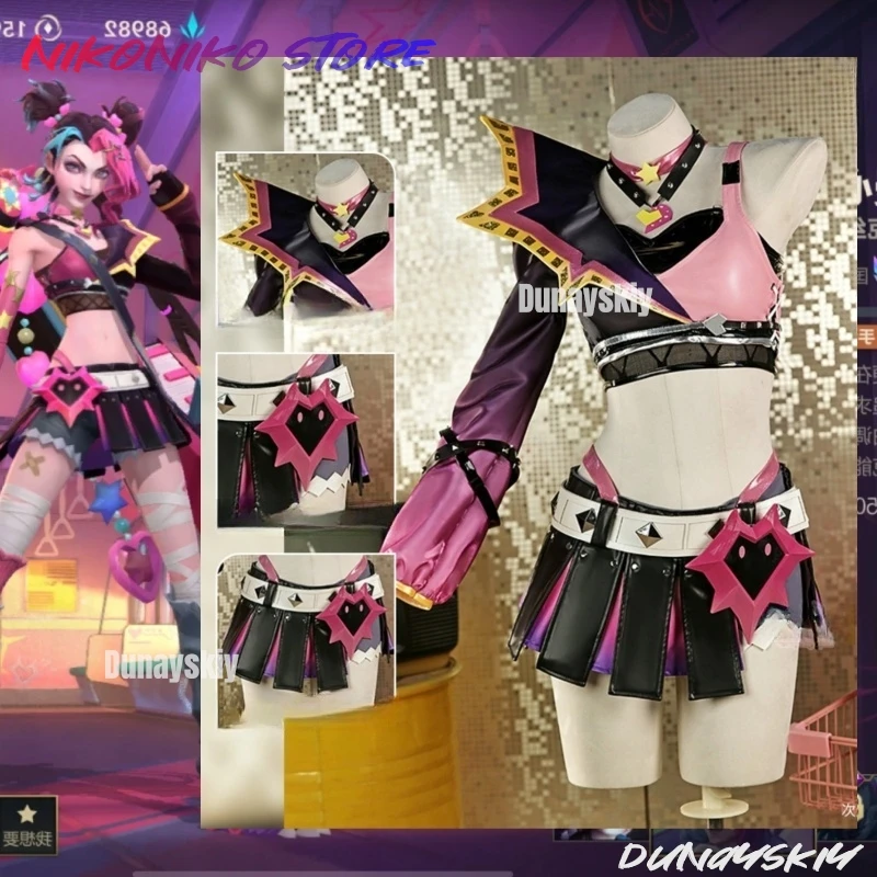 Lovestruck Jinx Косплей Костюм LOL День Святого Валентина Новая кожа Jinx Женский Косплей Костюм Хэллоуин Полный Комплект
Lovestruck Jinx Косплей Костюм LOL День Святого Валентина Новая кожа Jinx Женский Косплей Костюм Хэллоуин Полный Комплект