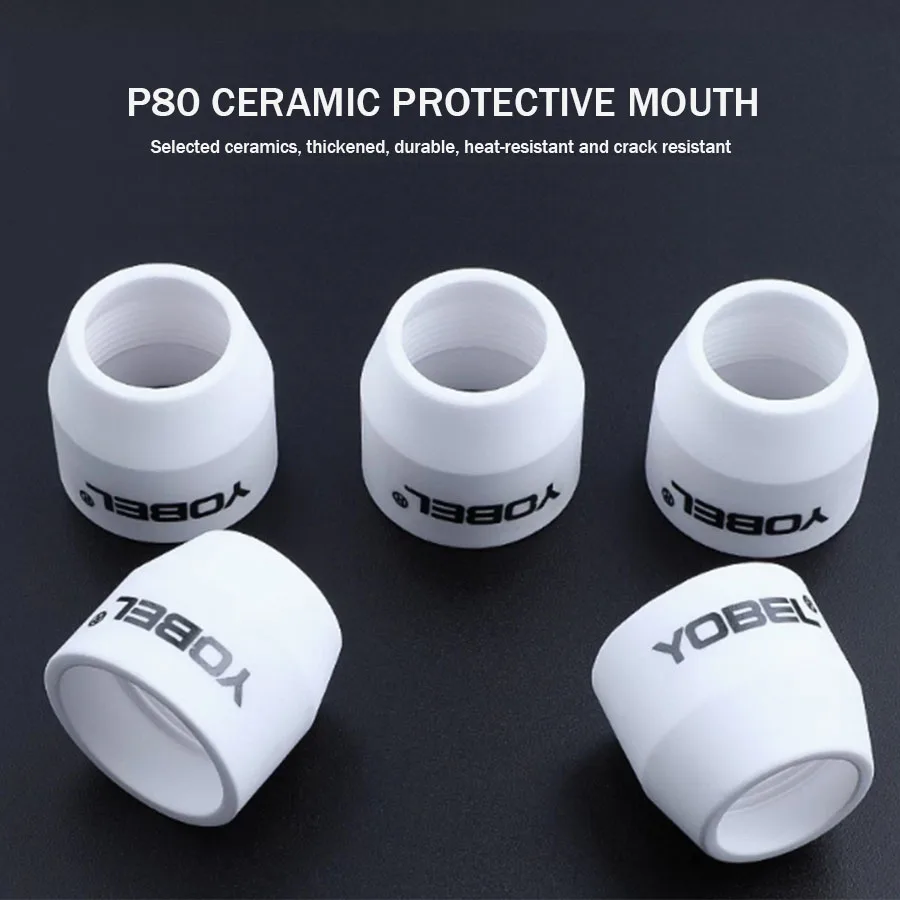 Plasma cutting gun accessories P80 plasma cutting nozzle protective cover ceramic protective nozzle ceramic nozzle
Plasma cutting gun accessories P80 plasma cutting nozzle protective cover ceramic protective nozzle ceramic nozzle