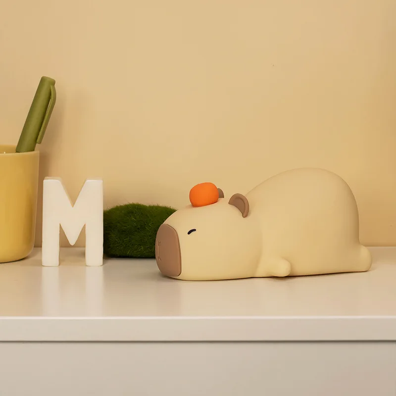 Capybara Night Light LED Squishy Animal Lamp Adjustable Brightness with Timer Kawaii Nursery Night Lights for Baby Room Decor
Capybara Night Light LED Squishy Animal Lamp Adjustable Brightness with Timer Kawaii Nursery Night Lights for Baby Room Decor
