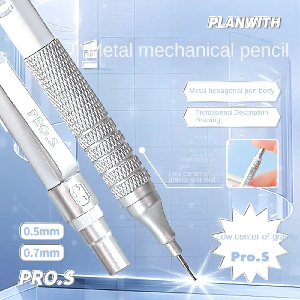 New 0.5/0.7mm Automatic Pencils Anti-fall Student Stationery Low Center of Gravity Pencil Metal Drawing Pencil
New 0.5/0.7mm Automatic Pencils Anti-fall Student Stationery Low Center of Gravity Pencil Metal Drawing Pencil