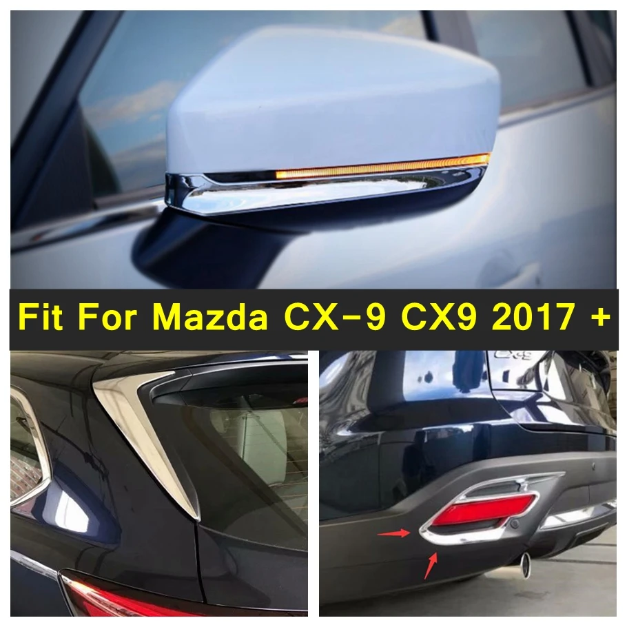 Chrome Rearview Mirror Protect Strip Rear Fog Lights Frame Window Spoiler Cover Trim Fit For Mazda CX-9 CX9 2017 - 2022 Exterior
Chrome Rearview Mirror Protect Strip Rear Fog Lights Frame Window Spoiler Cover Trim Fit For Mazda CX-9 CX9 2017 - 2022 Exterior
