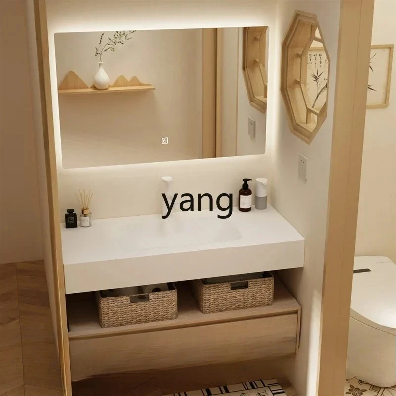 LTT light luxury bathroom cabinet combination bathroom washstand rock slab hot bending integrated basin
LTT light luxury bathroom cabinet combination bathroom washstand rock slab hot bending integrated basin
