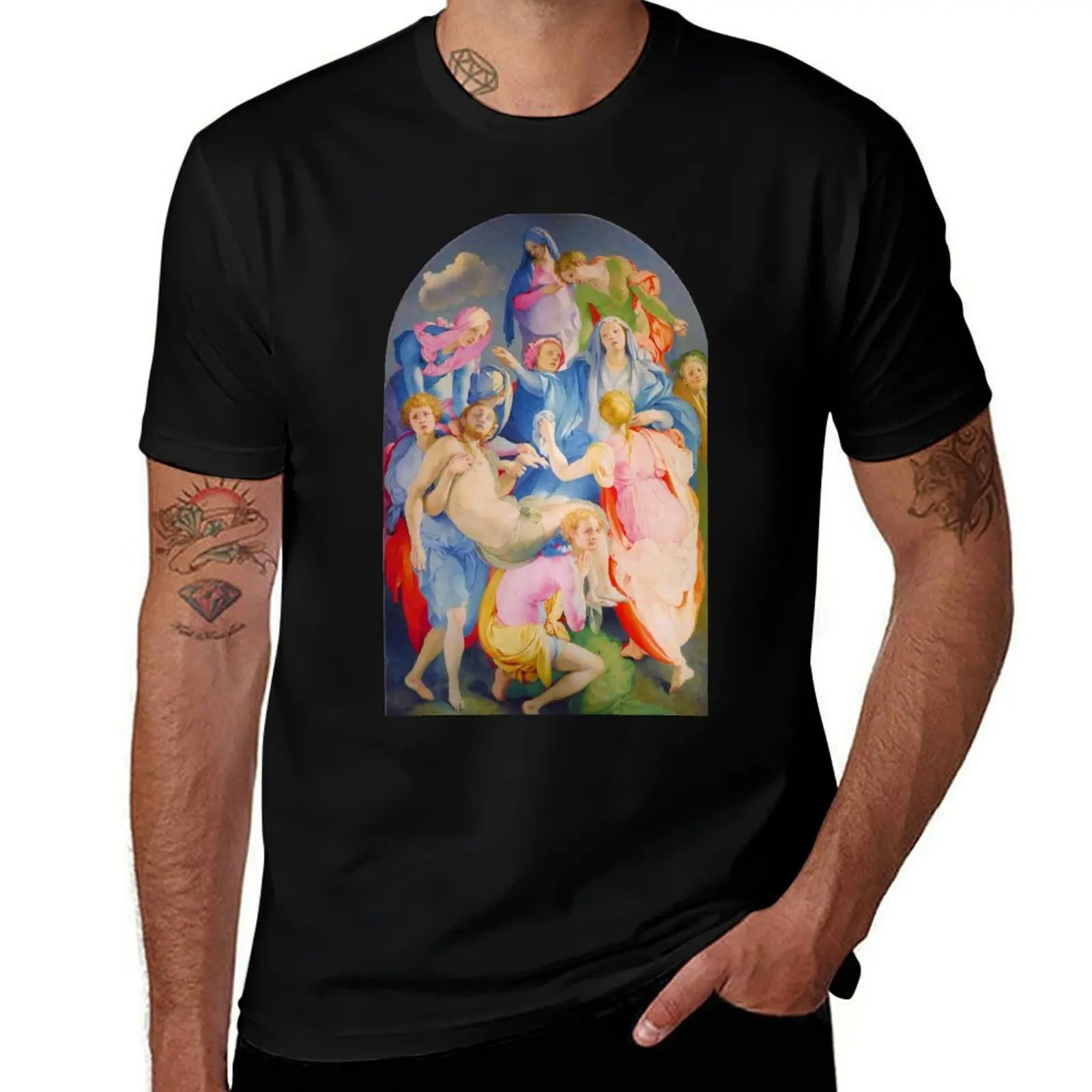 Deposition of Jesus Christ by Jacopo Pontormo, Religious Renaissance Painting T-Shirt High Elasticity Sports Tee Shirt
Deposition of Jesus Christ by Jacopo Pontormo, Religious Renaissance Painting T-Shirt High Elasticity Sports Tee Shirt