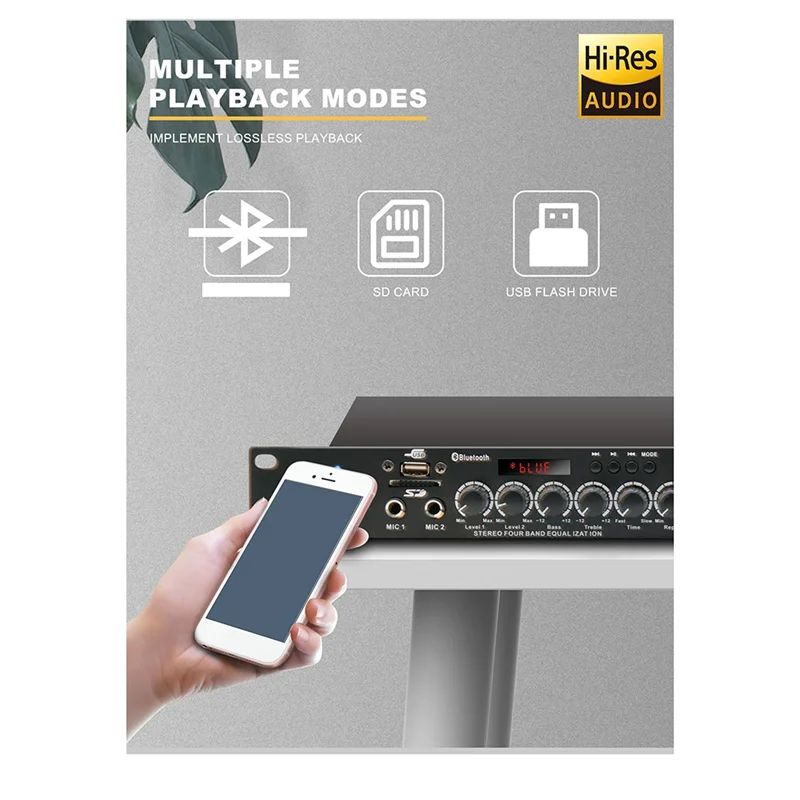 Professional Sound Peripheral Equipments Stereo Digital Reverberation Multi Effect DSP Processor Audio Processor Durable EU Plug
Professional Sound Peripheral Equipments Stereo Digital Reverberation Multi Effect DSP Processor Audio Processor Durable EU Plug