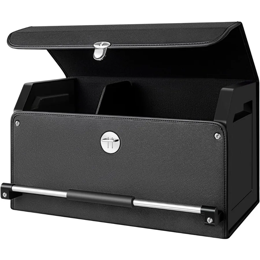 Органайзер для багажника автомобиля большой емкости 45 л, прочный водонепроницаемый автомобильный ящик из искусственной кожи с крышкой и прочными ручками, идеальное заднее сиденье O
Органайзер для багажника автомобиля большой емкости 45 л, прочный водонепроницаемый автомобильный ящик из искусственной кожи с крышкой и прочными ручками, идеальное заднее сиденье O