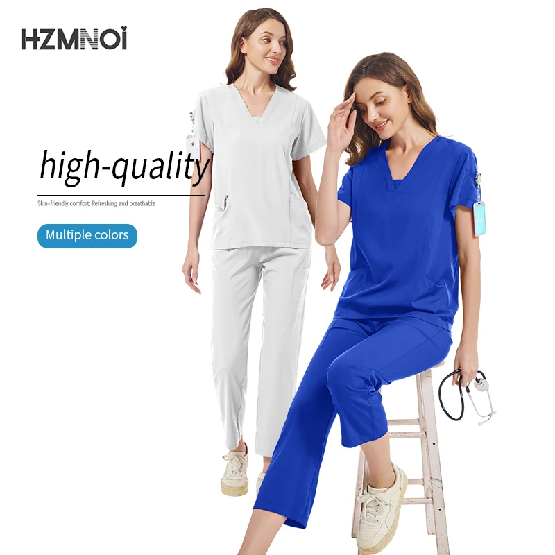 Medical Scrub Set Beauty Hospital Surgical Uniforms Women Scrub Tops Pants Nurses Accessories Dental Clinic Pet Workwear Clothes
Medical Scrub Set Beauty Hospital Surgical Uniforms Women Scrub Tops Pants Nurses Accessories Dental Clinic Pet Workwear Clothes