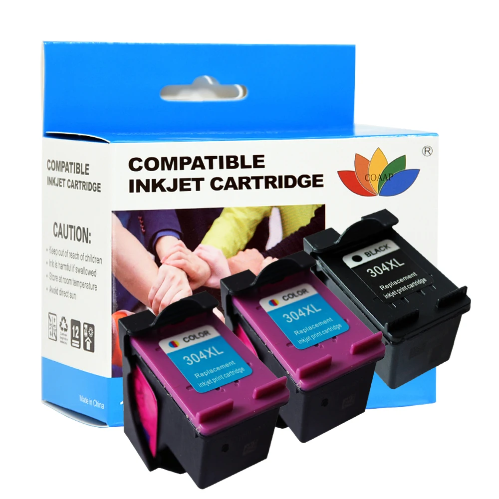 COAAP Remanufactured 304 XL Ink Cartridges For HP 304 ENVY 5020 5030 5032 5034 & DeskJet 2620 2630 3762 3760 3750 3730 3764 3733
COAAP Remanufactured 304 XL Ink Cartridges For HP 304 ENVY 5020 5030 5032 5034 & DeskJet 2620 2630 3762 3760 3750 3730 3764 3733