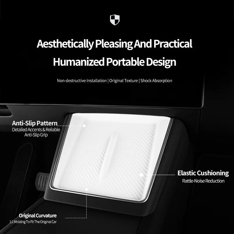 For Tesla Model 3 (24-) Model Y(25-) Center Console Wireless Charging Silicone Pad Anti-Scratch Interior Protector Accessories
For Tesla Model 3 (24-) Model Y(25-) Center Console Wireless Charging Silicone Pad Anti-Scratch Interior Protector Accessories