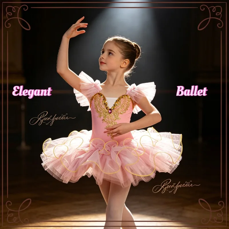 Girls Ballet Tutu Dress Kids Fluffy Tulle Skirt Swan Dance Costume Stage Show Training Kids Performance Cute Princess Dancewear
Girls Ballet Tutu Dress Kids Fluffy Tulle Skirt Swan Dance Costume Stage Show Training Kids Performance Cute Princess Dancewear