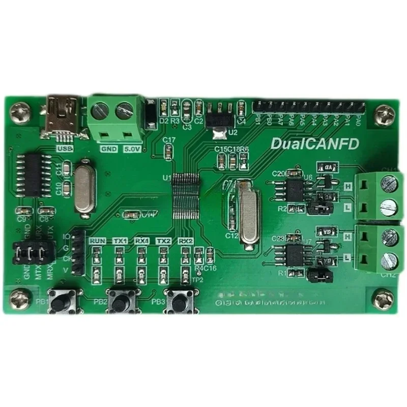Оценочная плата для обучения двойному разработке GD32C103 Автомобильная шина CANFD, 2-канальная совместимая CAN
Оценочная плата для обучения двойному разработке GD32C103 Автомобильная шина CANFD, 2-канальная совместимая CAN