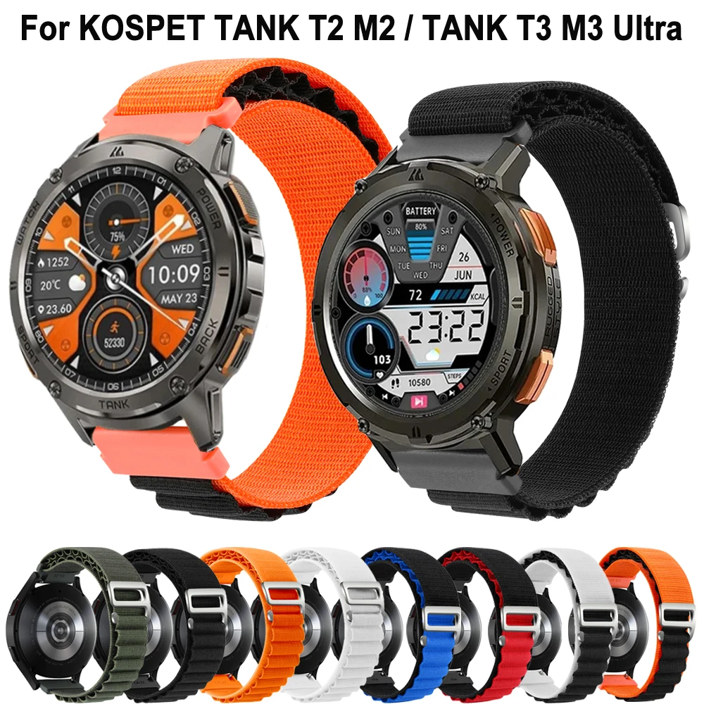 22MM Sport Loop Nylon Strap For KOSPET TANK T2 M2 Bracelet Wristbands Correa For KOSPET T3 TANK M3 Ultra Watch Band Accessories
22MM Sport Loop Nylon Strap For KOSPET TANK T2 M2 Bracelet Wristbands Correa For KOSPET T3 TANK M3 Ultra Watch Band Accessories