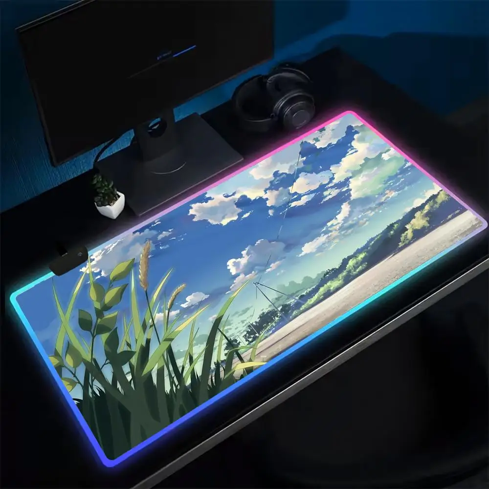 Game Five Centimeters Per Second Mouse Pad Anime Gaming Mouse Pad LED Table Pads Backlit Rubber Desktop XXL RGB Desk Mats
Game Five Centimeters Per Second Mouse Pad Anime Gaming Mouse Pad LED Table Pads Backlit Rubber Desktop XXL RGB Desk Mats