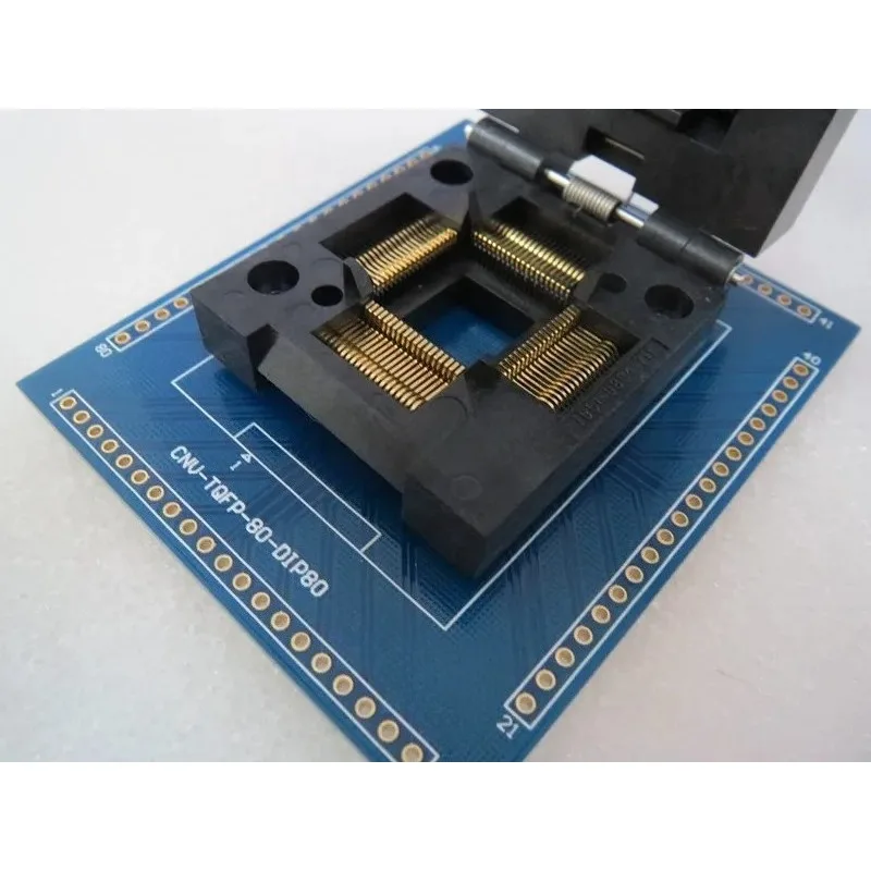 MQFP80 TQFP80 QFP80 spacing 0.65mm IC Burning seat Adapter testing seat Test Socket test bench in stock
MQFP80 TQFP80 QFP80 spacing 0.65mm IC Burning seat Adapter testing seat Test Socket test bench in stock