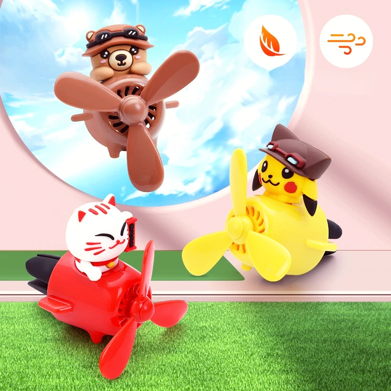Cute Cartoon Car Air Conditioning Outlet Aromatherapy Perfume Charm Cat Pilot Propeller Air Freshener Aroma DiffuserCar Interior
Cute Cartoon Car Air Conditioning Outlet Aromatherapy Perfume Charm Cat Pilot Propeller Air Freshener Aroma DiffuserCar Interior