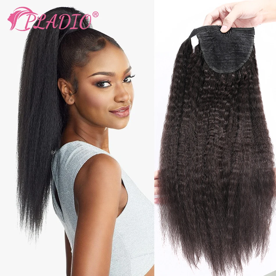 Kinky Straight Ponytail Extension Human Hair Natural Color Drawstring Ponytail With Clip Elastic Band Wrap Around For Women 120G
Kinky Straight Ponytail Extension Human Hair Natural Color Drawstring Ponytail With Clip Elastic Band Wrap Around For Women 120G