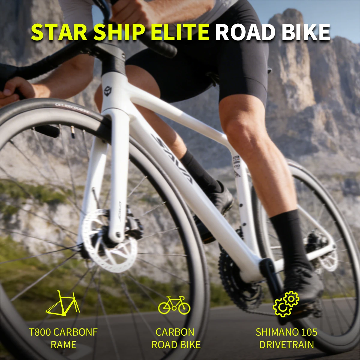 SAVA STAR SHIP 2026 Carbon Road Bike Shimano 105 R7100 24 Speed Groupset Hydraulic Disc Brake Adult Race Bicycle
SAVA STAR SHIP 2026 Carbon Road Bike Shimano 105 R7100 24 Speed Groupset Hydraulic Disc Brake Adult Race Bicycle