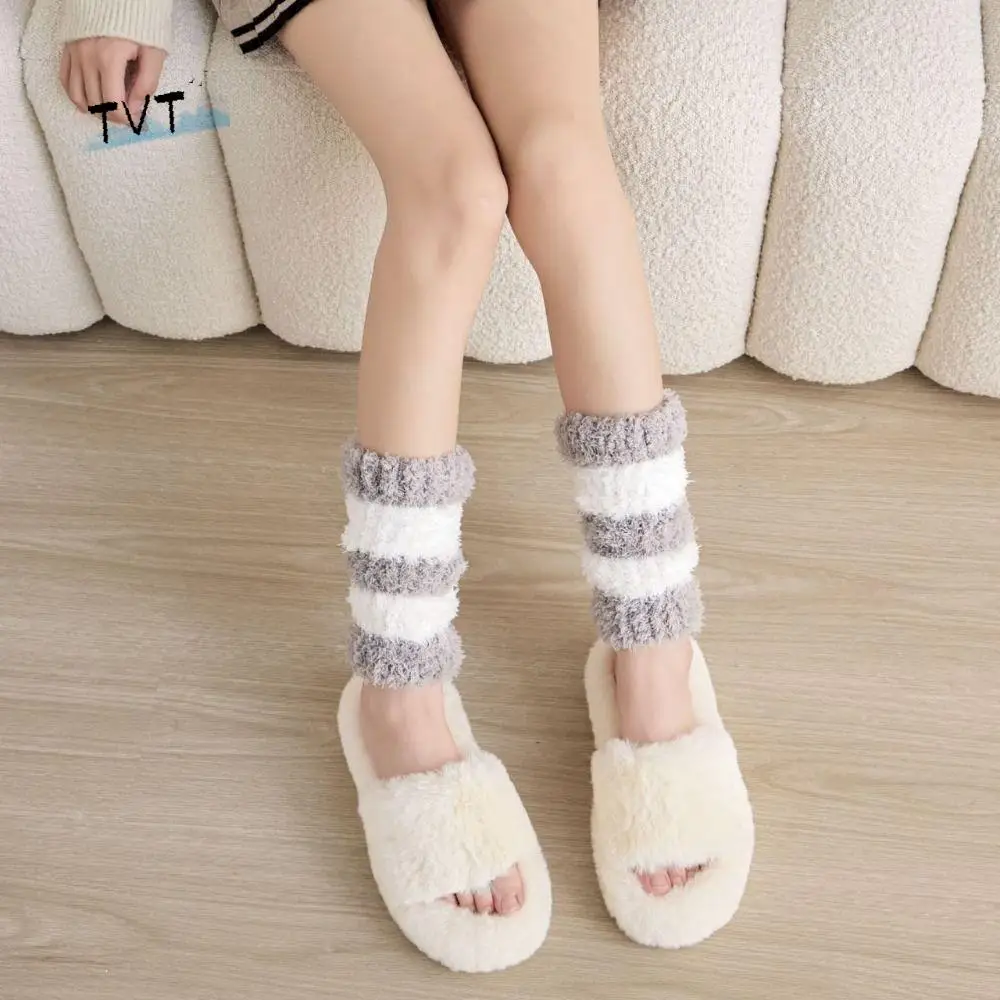 Comfortable Thicken Warm Short Tube Sock Cover Stripe Hosiery Floor Plush Stockings Leg Warmers Simple Winter Foot warmer Winter
Comfortable Thicken Warm Short Tube Sock Cover Stripe Hosiery Floor Plush Stockings Leg Warmers Simple Winter Foot warmer Winter