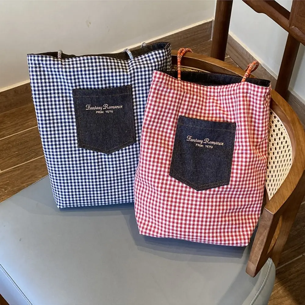 Cloth Double Sided Plaid Canvas Bag Korean Style Large Capacity Denim Shoulder Bag Retro Handbag Bohemian Messenger Bag Outdoor
Cloth Double Sided Plaid Canvas Bag Korean Style Large Capacity Denim Shoulder Bag Retro Handbag Bohemian Messenger Bag Outdoor
