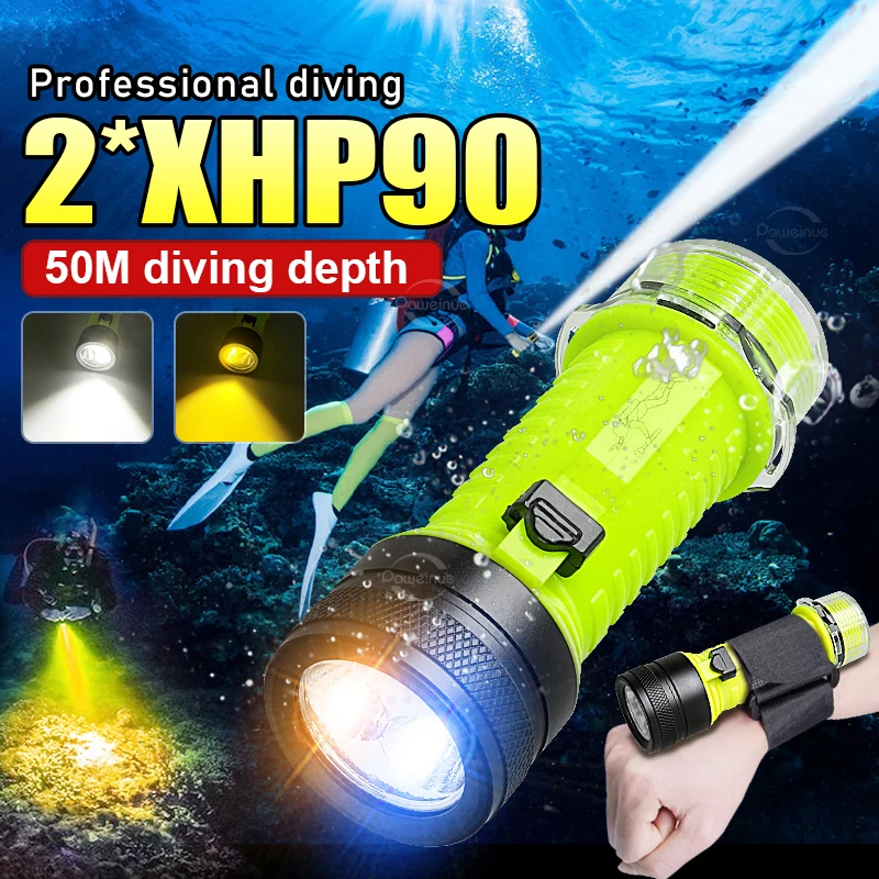 18000LM Перезаряжаемый фонарик для дайвинга 2 * XHP90 Желтый свет Профессиональный фонарь для подводного плавания IPX8 Подводная лампа Тип-C Фонарь
18000LM Перезаряжаемый фонарик для дайвинга 2 * XHP90 Желтый свет Профессиональный фонарь для подводного плавания IPX8 Подводная лампа Тип-C Фонарь