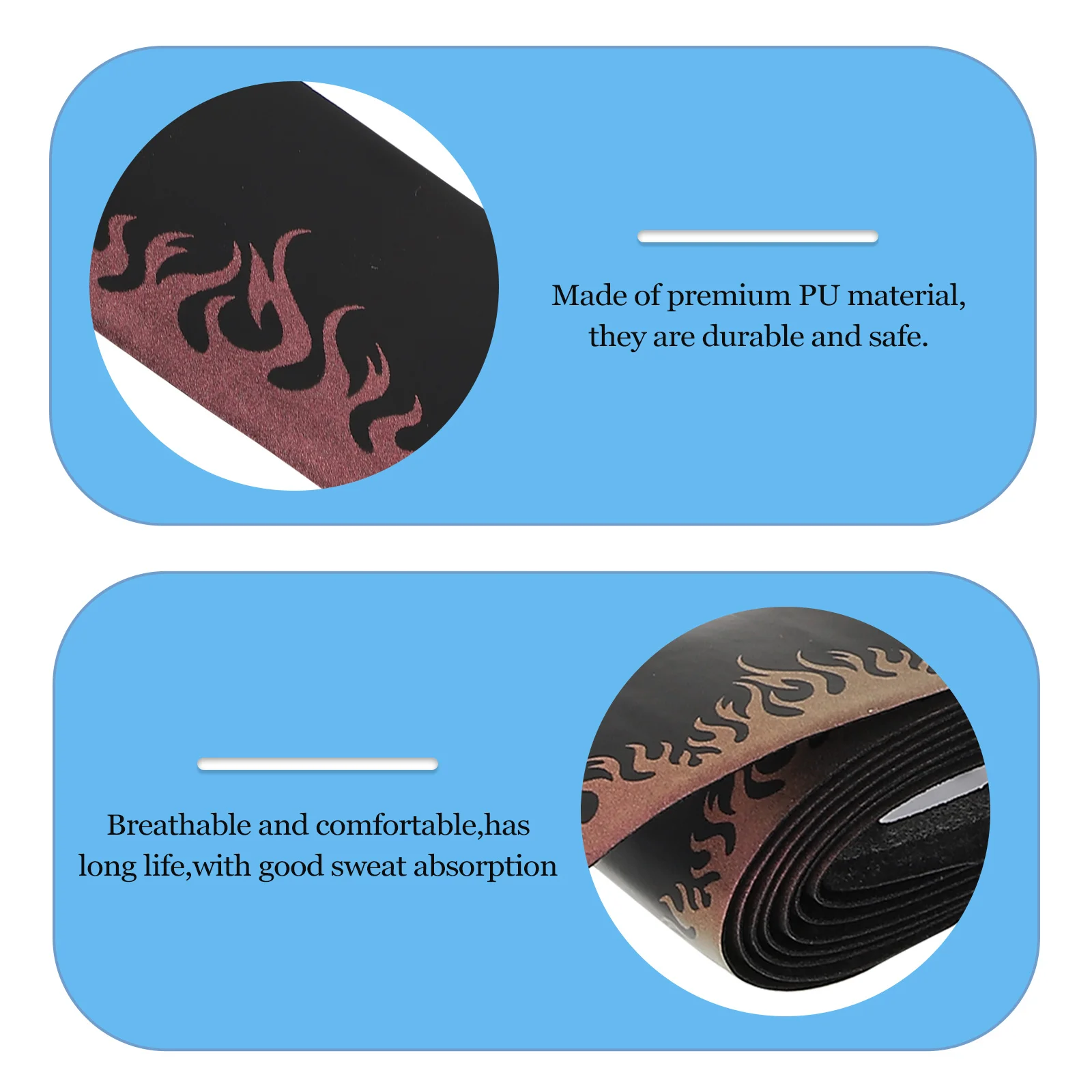 Elastic Grip Belt Flame Colorful Fishing Rod Sweatband Badminton Tennis Racket Anti- Breathable Handle Cover Outdoor
Elastic Grip Belt Flame Colorful Fishing Rod Sweatband Badminton Tennis Racket Anti- Breathable Handle Cover Outdoor