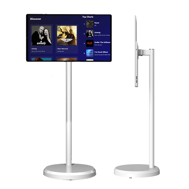 21.5 Inch Advertising Screen Rollable Touch Screen Wireless Portable Tv Android12 Smart Tvs Television Move at Will
21.5 Inch Advertising Screen Rollable Touch Screen Wireless Portable Tv Android12 Smart Tvs Television Move at Will