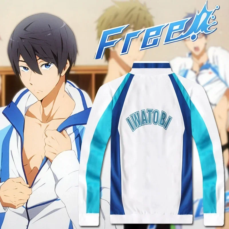 Anime Free! Iwatobi Swim Club Haruka Nanase Cosplay Costume Coat Jacket Hoodie High School Sport Wear For Men Women Unisex
Anime Free! Iwatobi Swim Club Haruka Nanase Cosplay Costume Coat Jacket Hoodie High School Sport Wear For Men Women Unisex