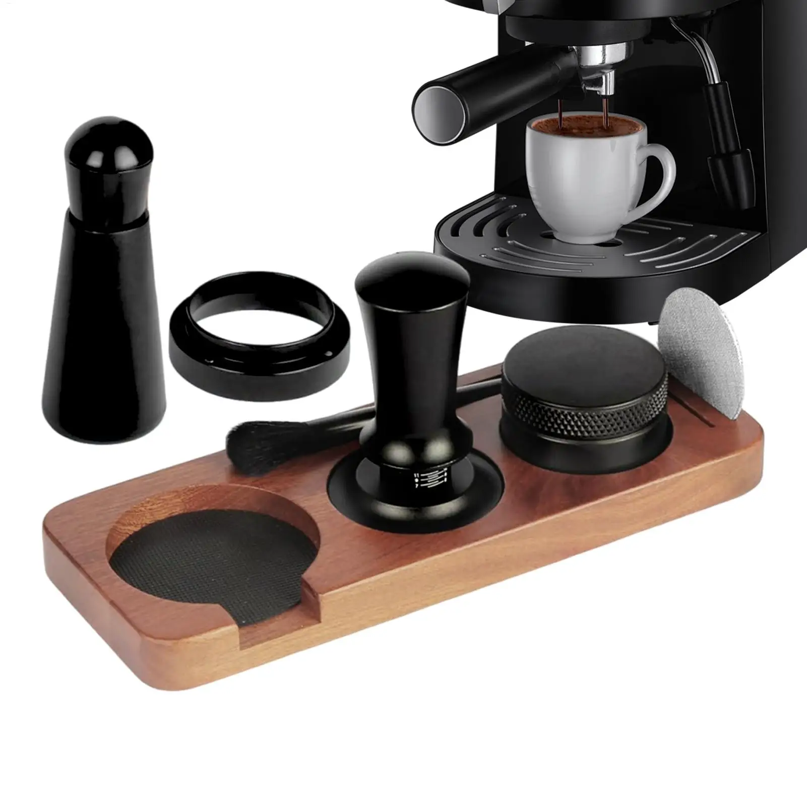 58mm Espresso Tamper & Distributor Set for Baristas - Professional Home Coffee Leveler Tool with Calibrated Pressure for Cafe
58mm Espresso Tamper & Distributor Set for Baristas - Professional Home Coffee Leveler Tool with Calibrated Pressure for Cafe